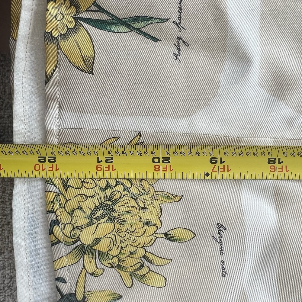 Banana Republic Silk Skirt Women 10 Knee Length Floral Office Spring Cottagecore - Picture 7 of 8